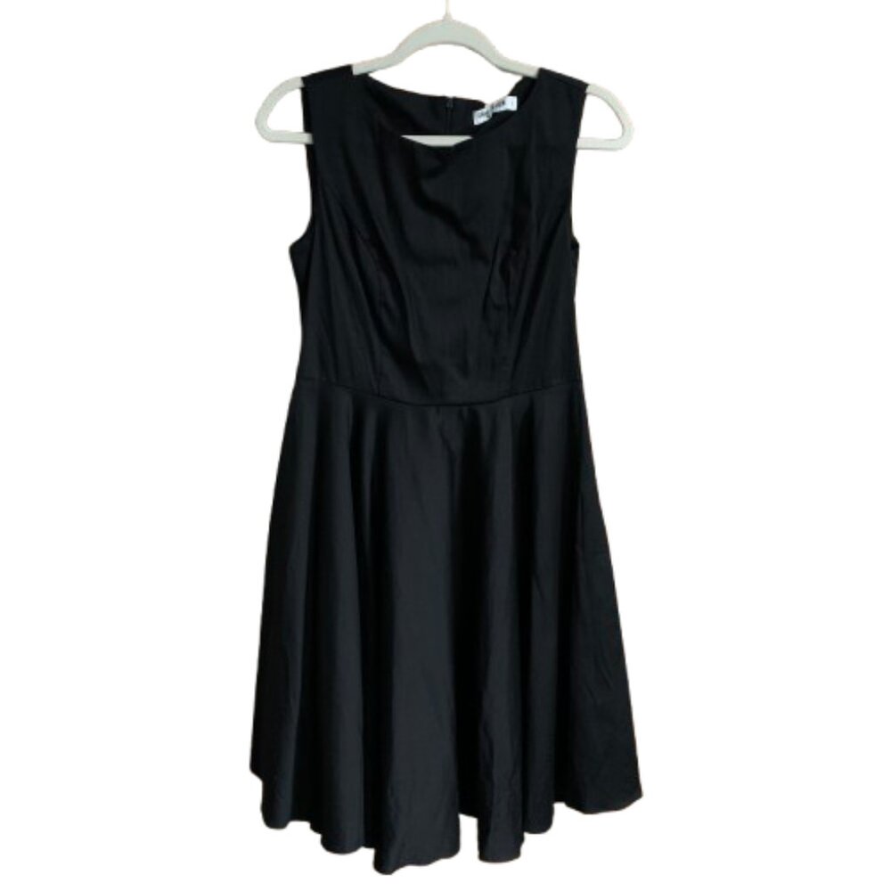 NWT Grace Karin Medium Black Sleeveless A-Line Cotton Women's Cocktail Dress